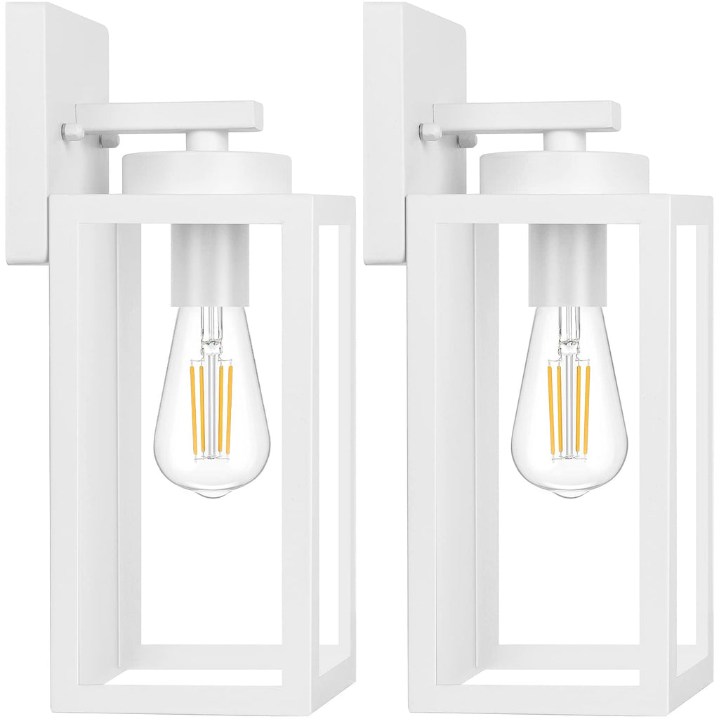 BesLowe Outdoor Wall Light Fixtures, Modern Black Exterior Wall Lanterns