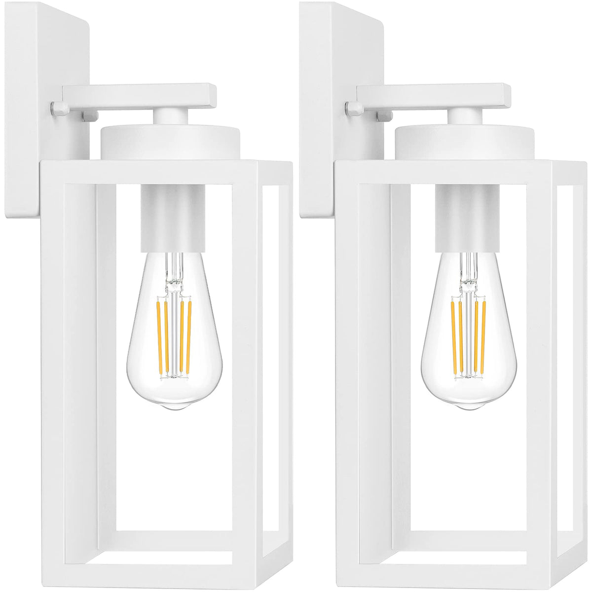 BesLowe Outdoor Wall Light Fixtures, Modern Black Exterior Wall Lanterns