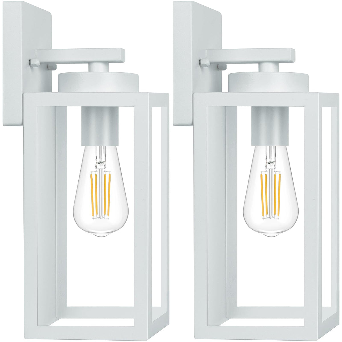 BesLowe Outdoor Wall Light Fixtures, Modern Black Exterior Wall Lanterns
