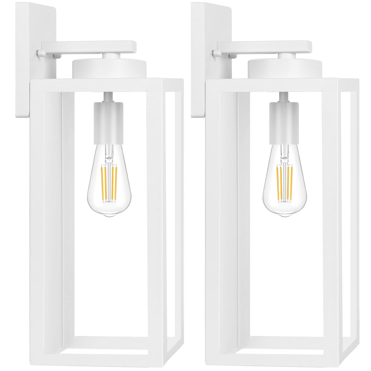 BesLowe Outdoor Wall Light Fixtures, Modern Black Exterior Wall Lanterns