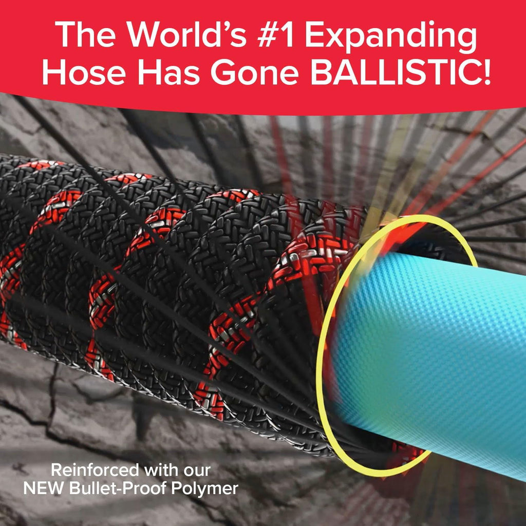 Pocket Hose Ballistic 75 FT Expandable Garden Hose, No-Kink, As Seen on TV