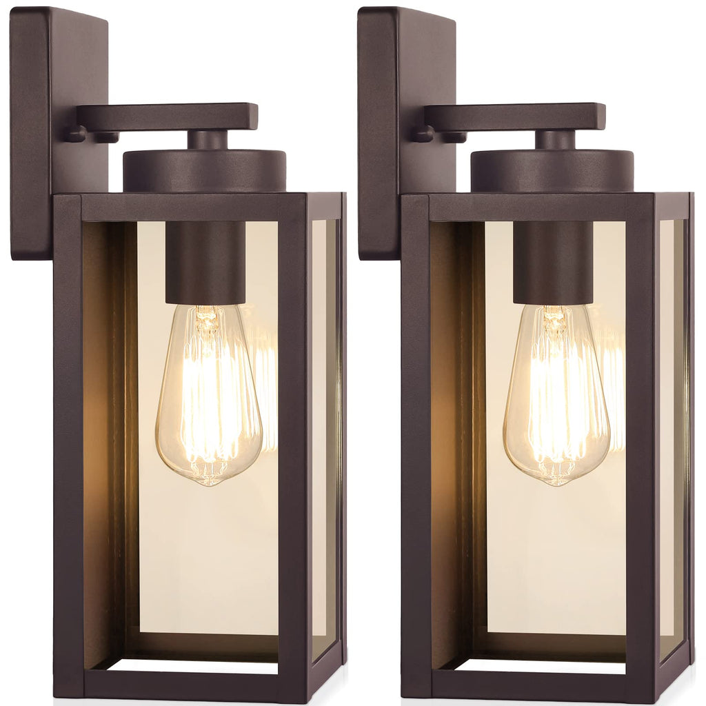 BesLowe Outdoor Wall Light Fixtures, Modern Black Exterior Wall Lanterns