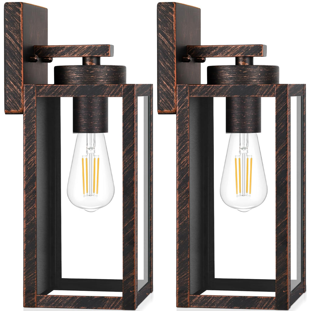 BesLowe Outdoor Wall Light Fixtures, Modern Black Exterior Wall Lanterns