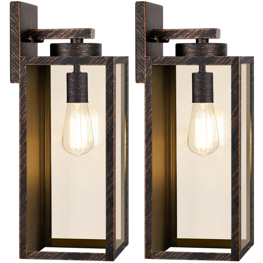 BesLowe Outdoor Wall Light Fixtures, Modern Black Exterior Wall Lanterns