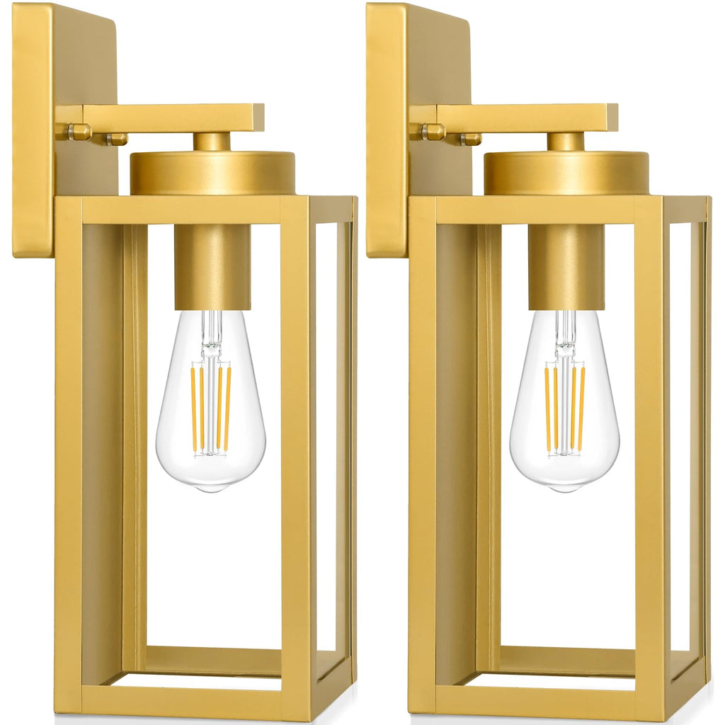 BesLowe Outdoor Wall Light Fixtures, Modern Black Exterior Wall Lanterns