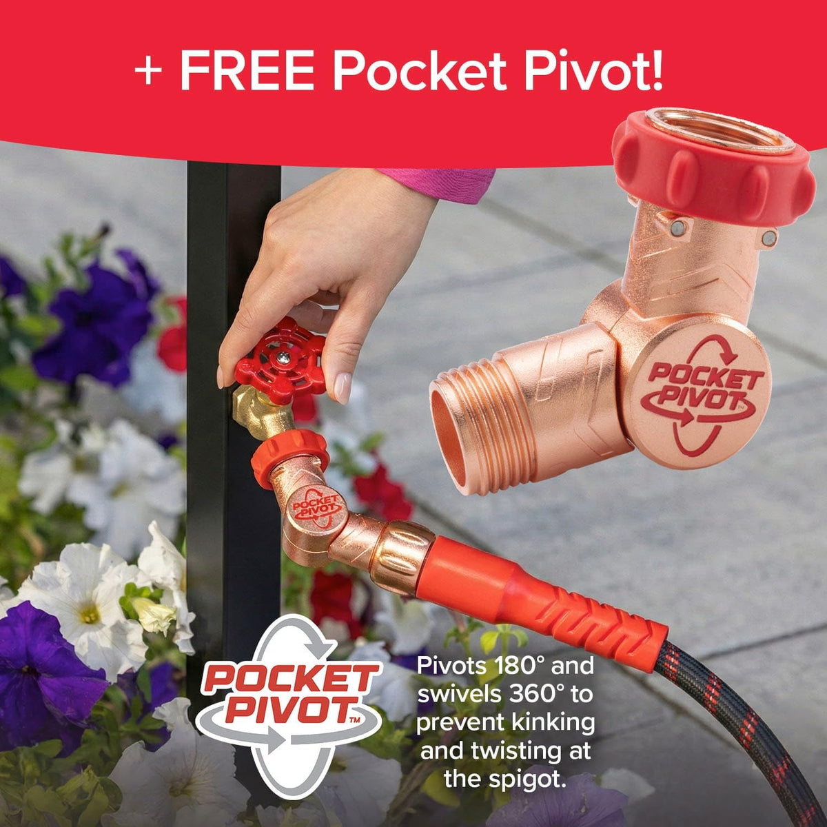 Pocket Hose Ballistic 75 FT Expandable Garden Hose, No-Kink, As Seen on TV