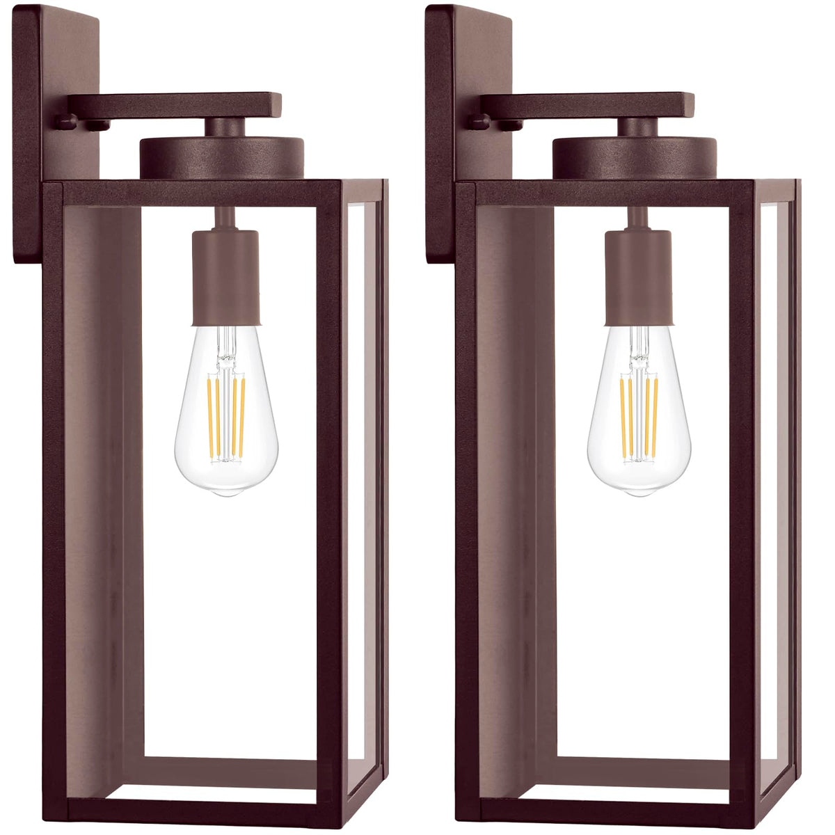 BesLowe Outdoor Wall Light Fixtures, Modern Black Exterior Wall Lanterns